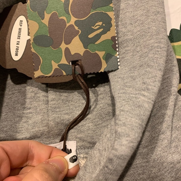 SOLD OUT-Bape A Bathing Ape Lil Yachty Grey Hoodie - Picture 4 of 7